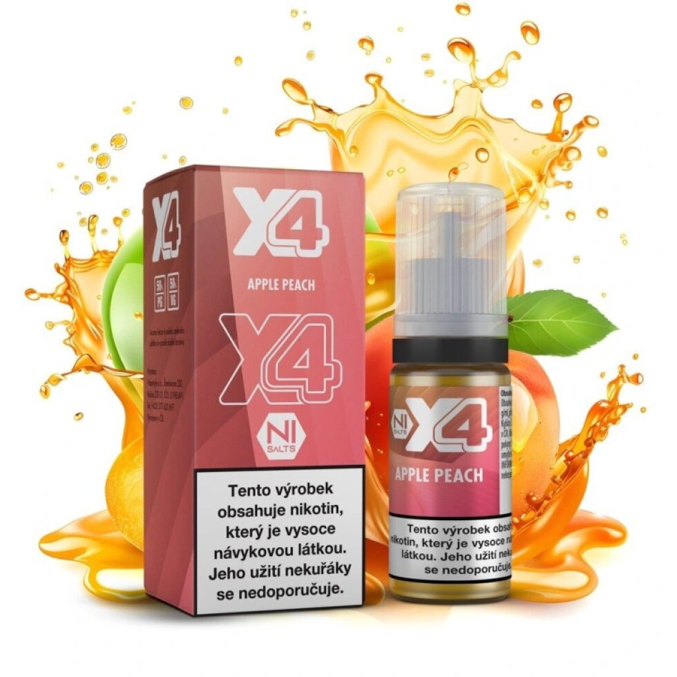 E-liquid X4 Bar Juice - Apple Peach 10ml/20mg
