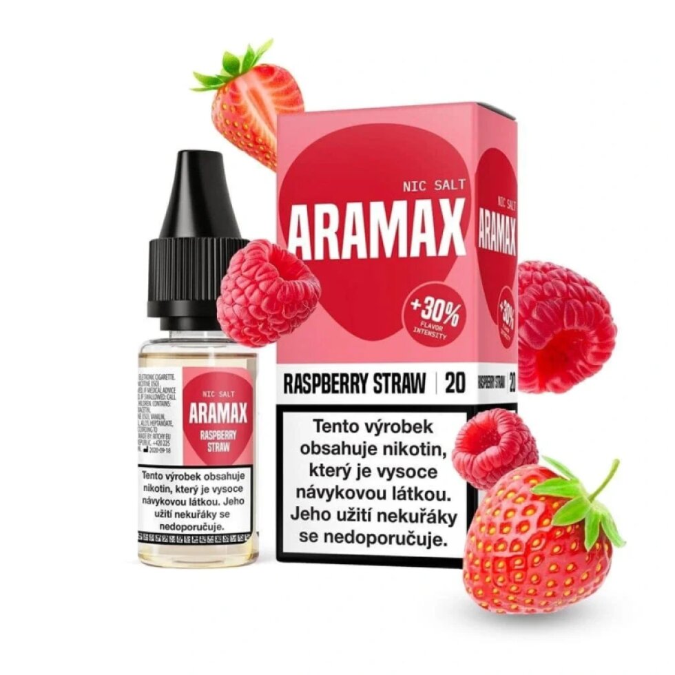 E-liquid Aramax Salt - Raspberry Strawberry 10ml/20mg