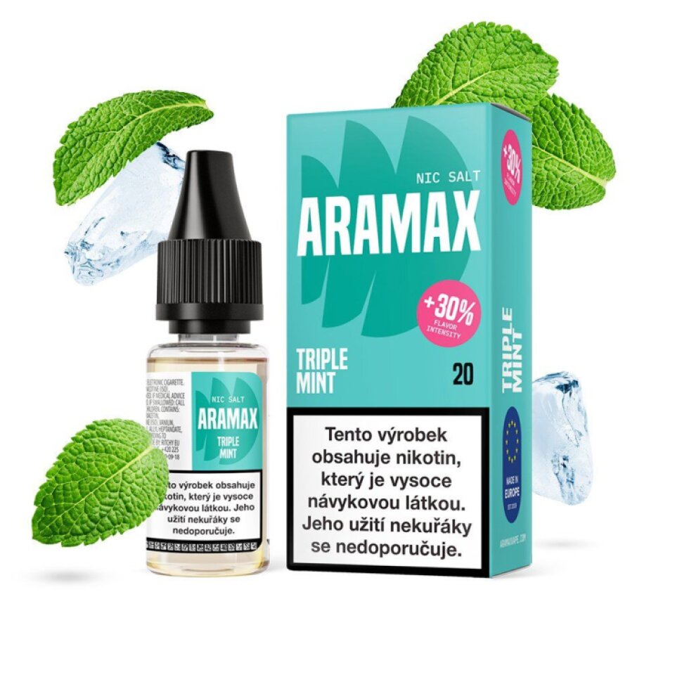 E-liquid Aramax Salt - Triple Mint 10ml/20mg