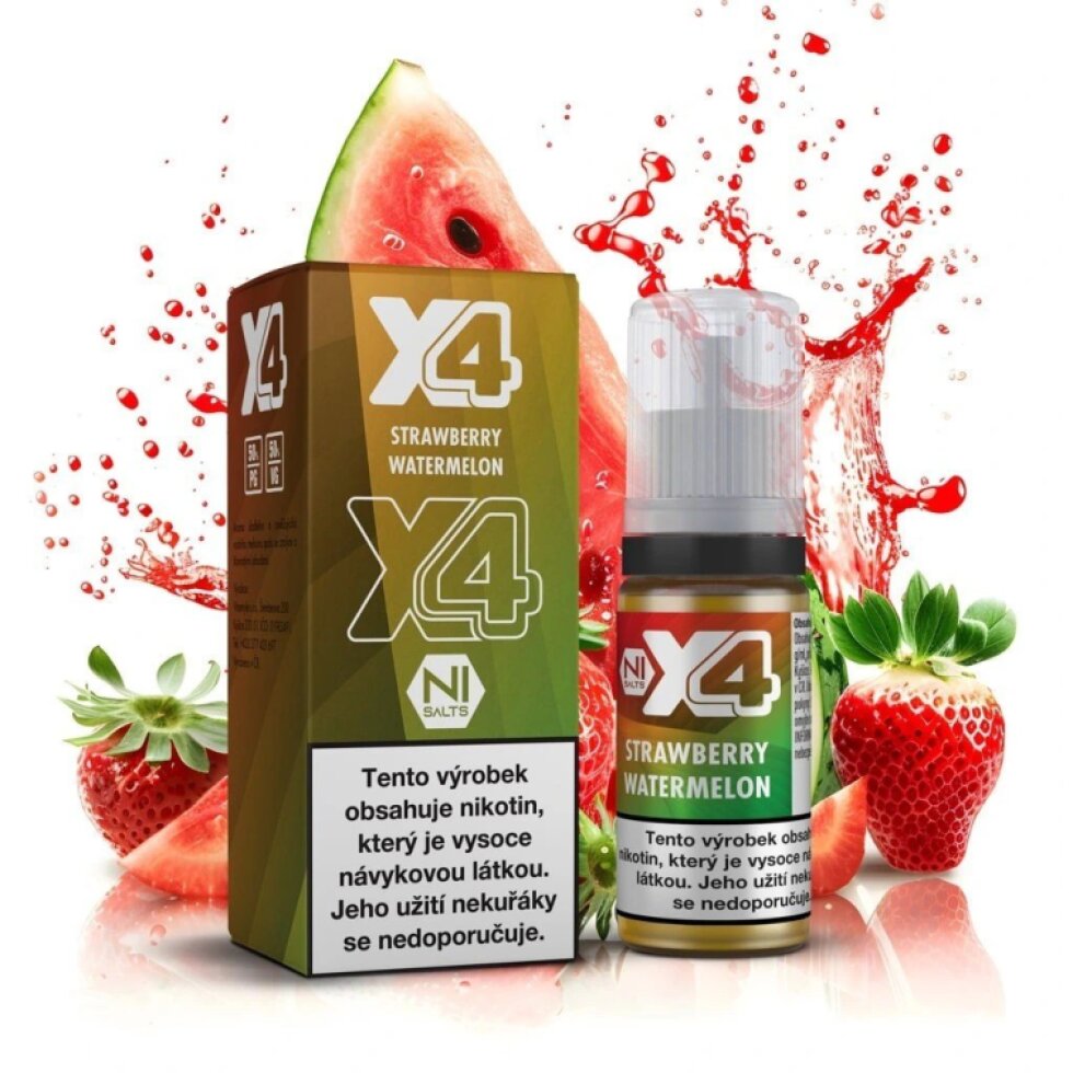 E-liquid X4 Bar Juice - Strawberry Watermelon 10ml/20mg