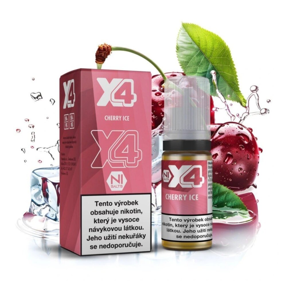 E-liquid X4 Bar Juice - Cherry Ice 10ml/20mg