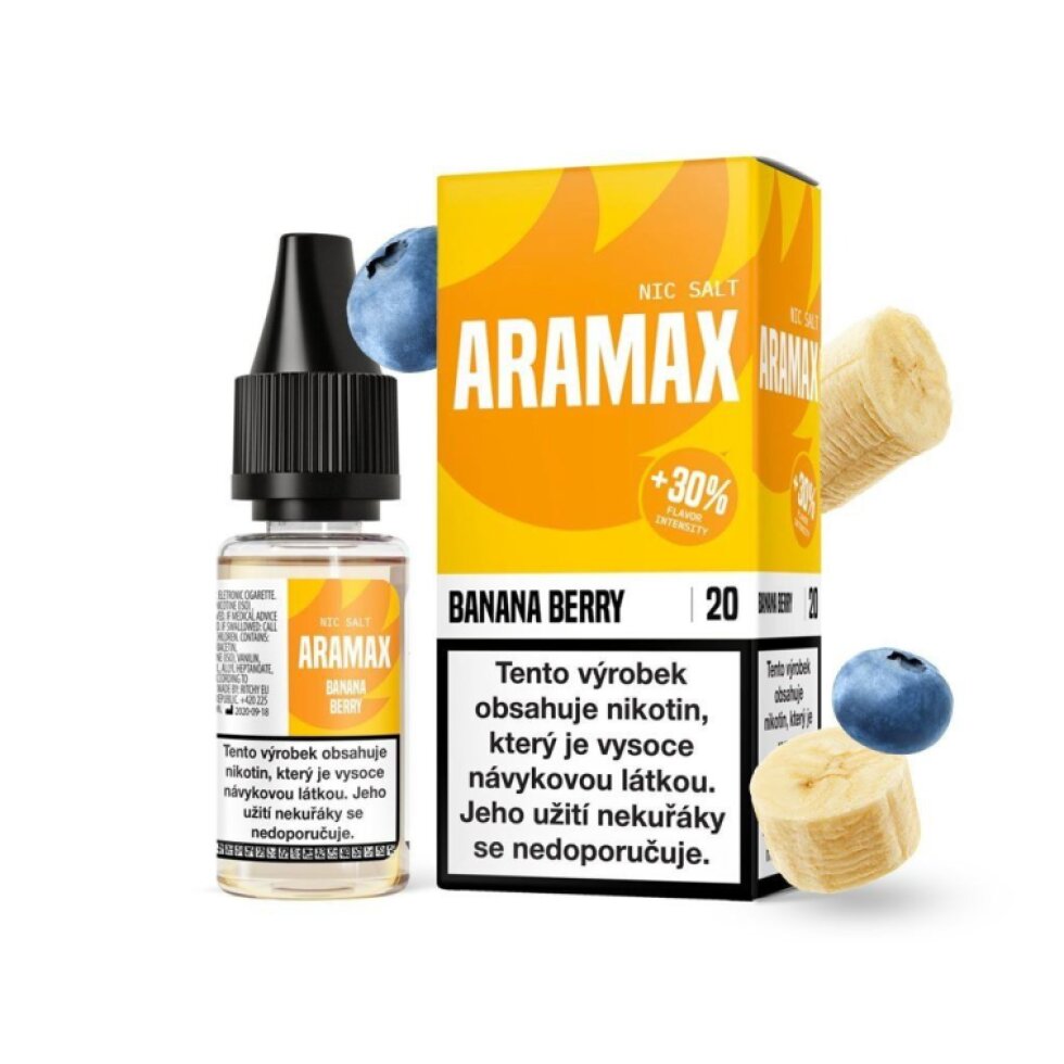 E-liquid Aramax Salt - Banana Berry 10ml/20mg