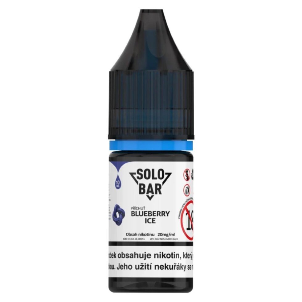 E-liquid Solobar - Blueberry Ice 10ml/20mg