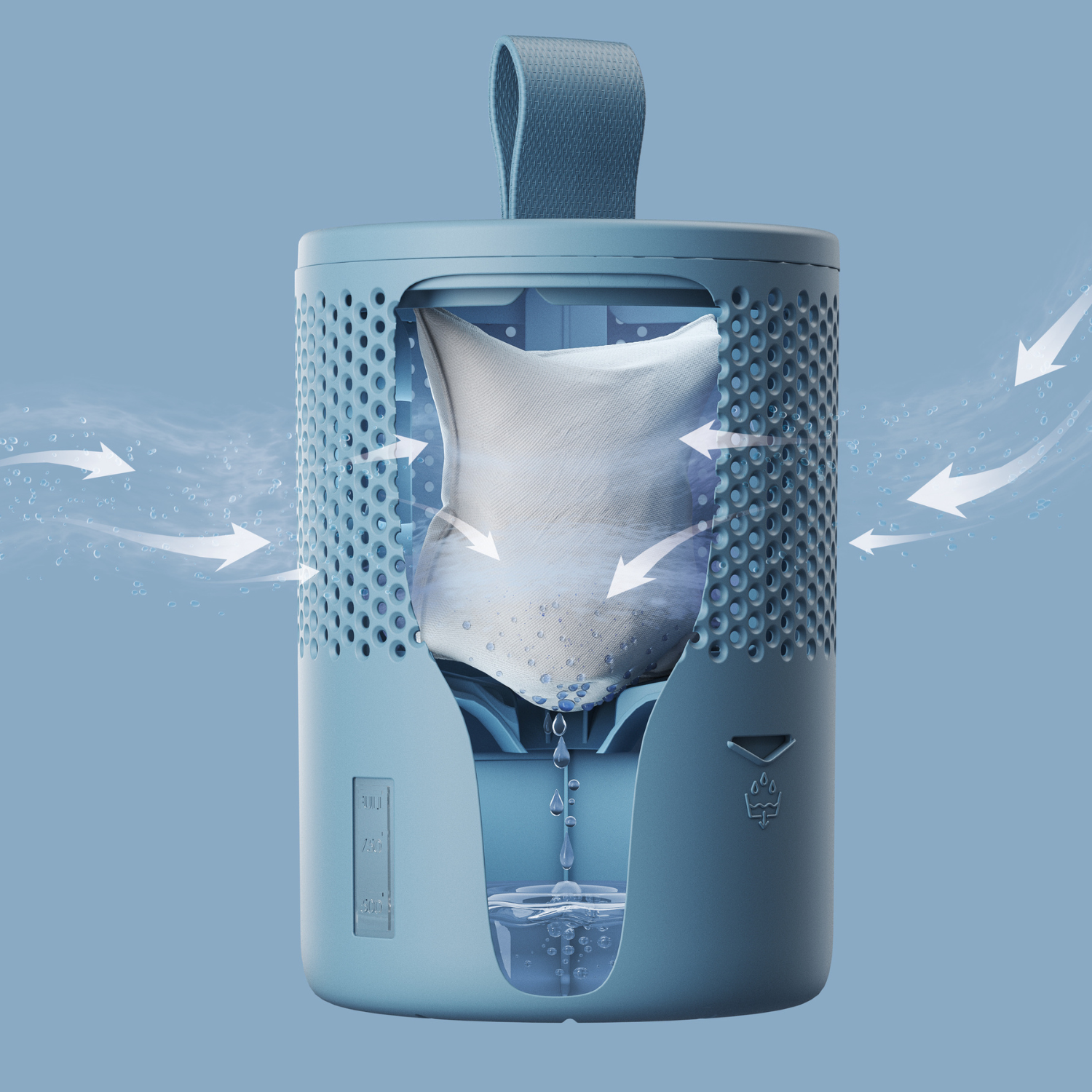 Everbrand pohlcovač vlhkosti Absodry Duo Family Bag 6-series, BONUS PACK 2 x náplň, modrý