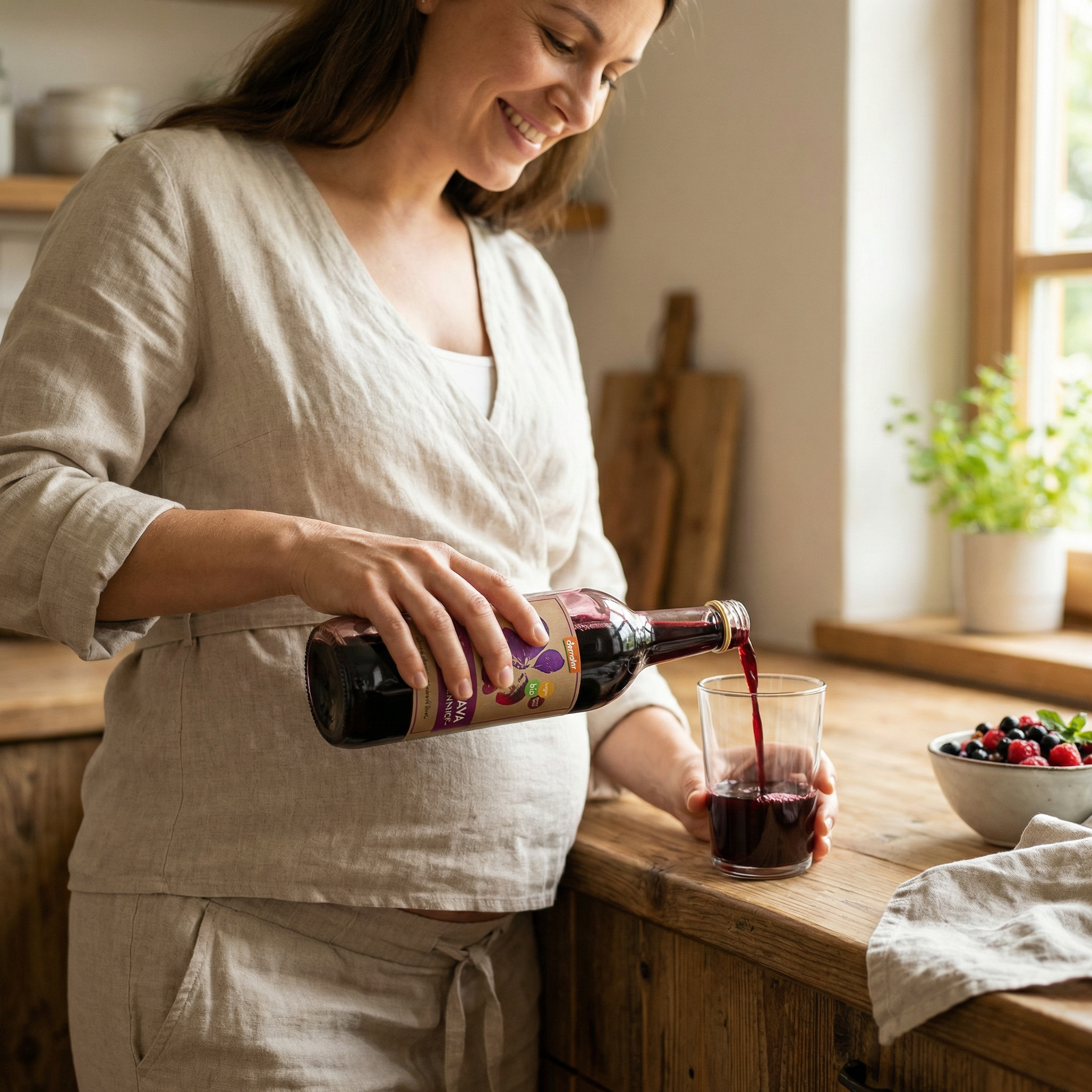 Měsíční balení pro podporu imunity 100 % BIO šťáva z arónie - černý jeřáb, Demeter, 4 x 750 ml