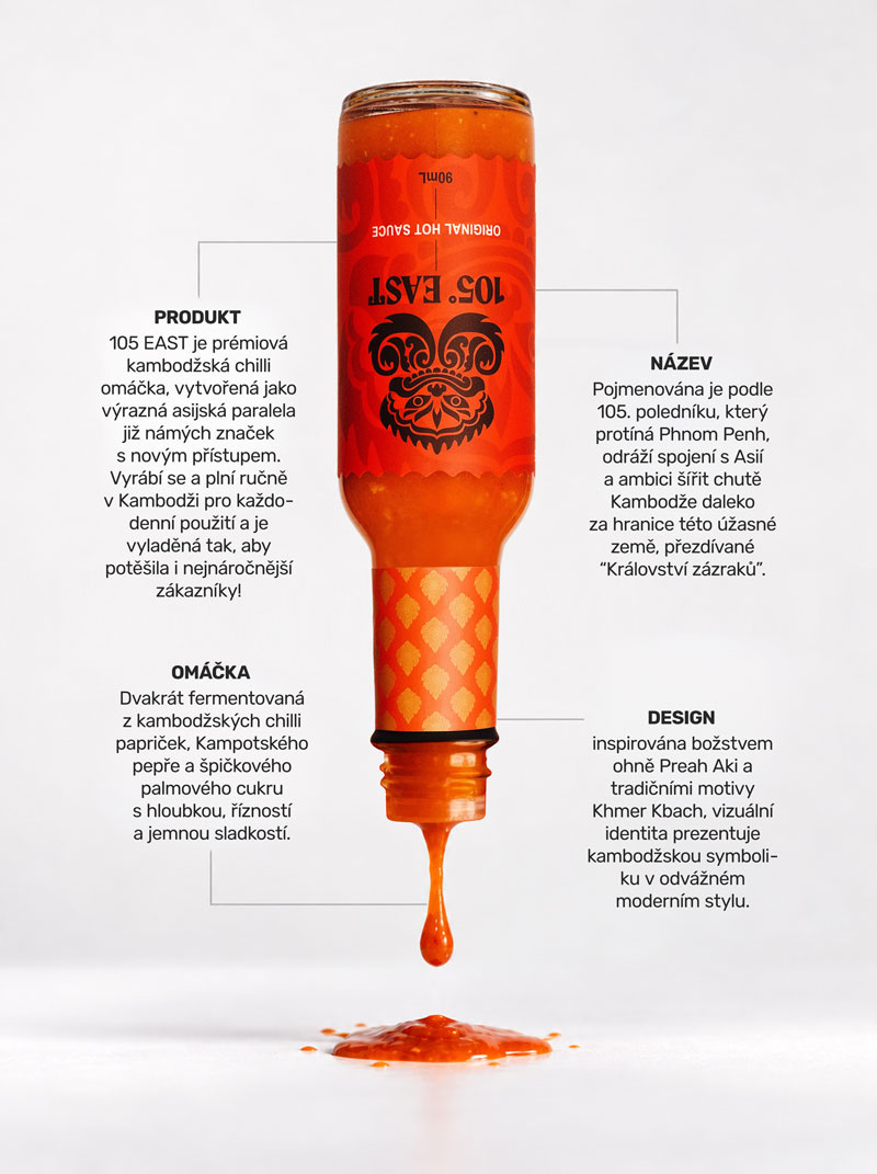 105 East kambodžská chilli omáčka 90ml
