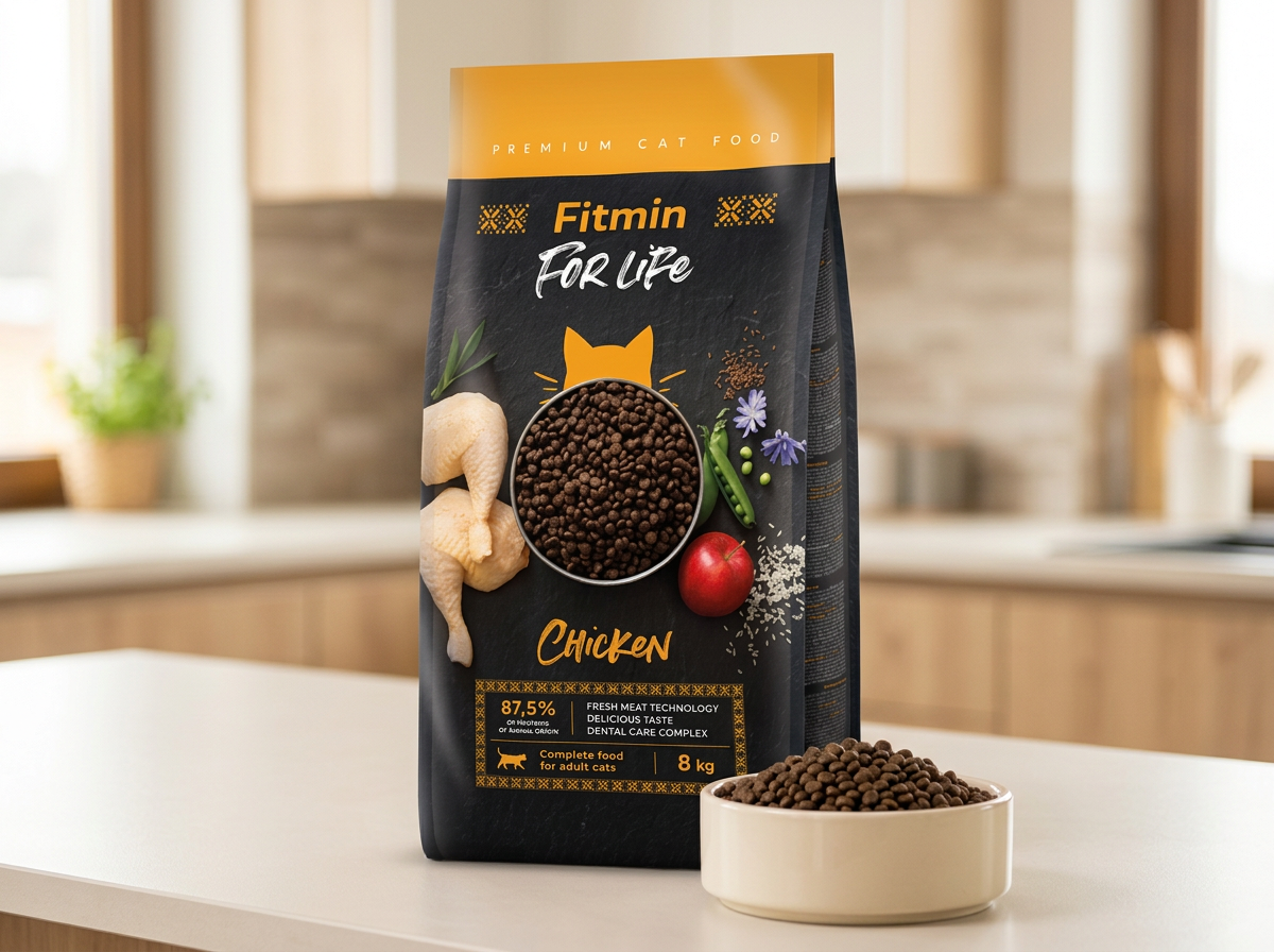 Fitmin For Life Cat Chicken - krmivo pro kočky, s kuřecím