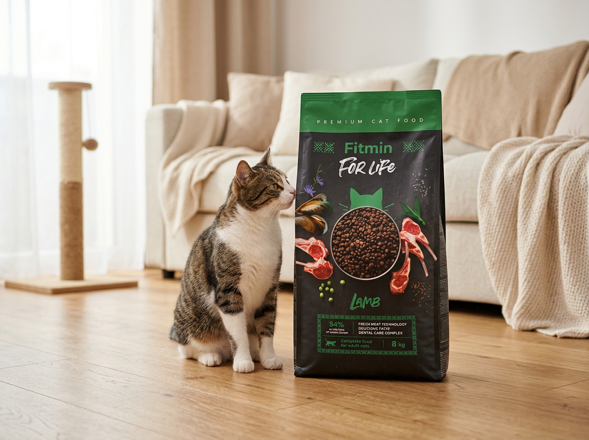 Fitmin For Life Cat Lamb - krmivo pro kočky, s jehněčím