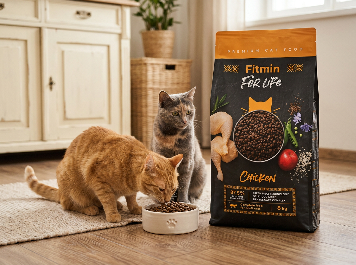 Fitmin For Life Cat Chicken - krmivo pro kočky, s kuřecím