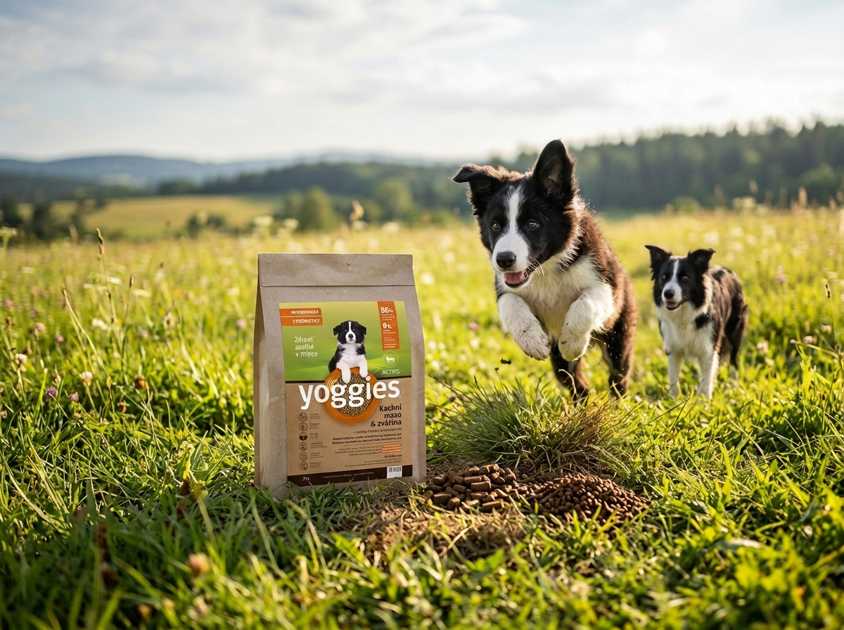 Yoggies Mini Active Kachna a zvěřina - granule lisované za studena