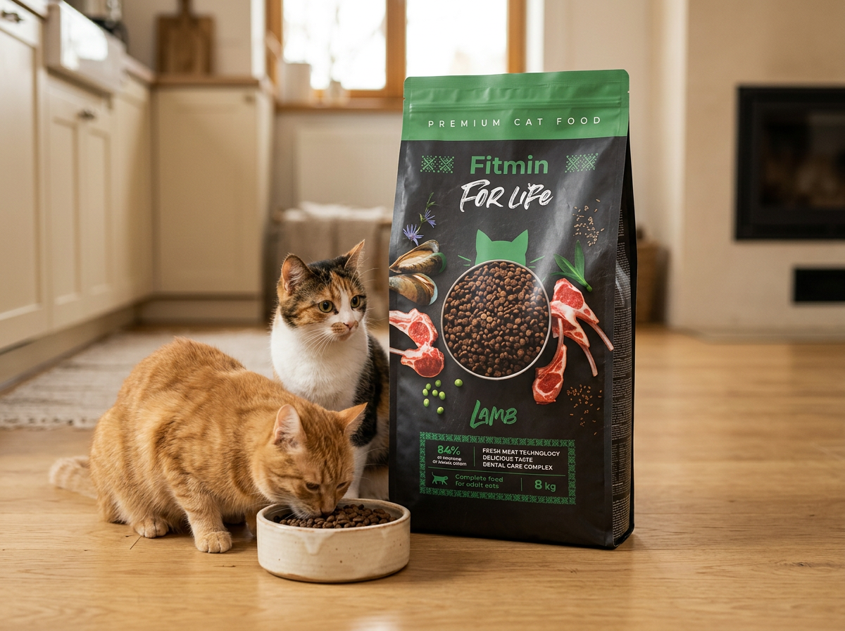 Fitmin For Life Cat Lamb - krmivo pro kočky, s jehněčím