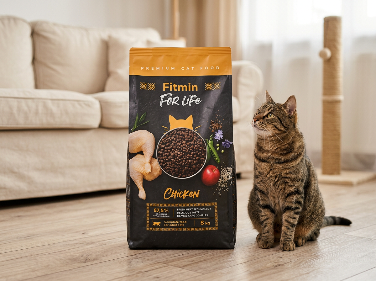 Fitmin For Life Cat Chicken - krmivo pro kočky, s kuřecím