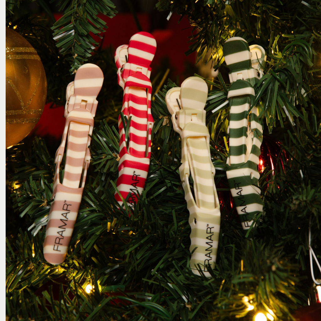 Kolekce Holly Days / sada skřipců „krokodýl“ Gator Grips, 4 ks
