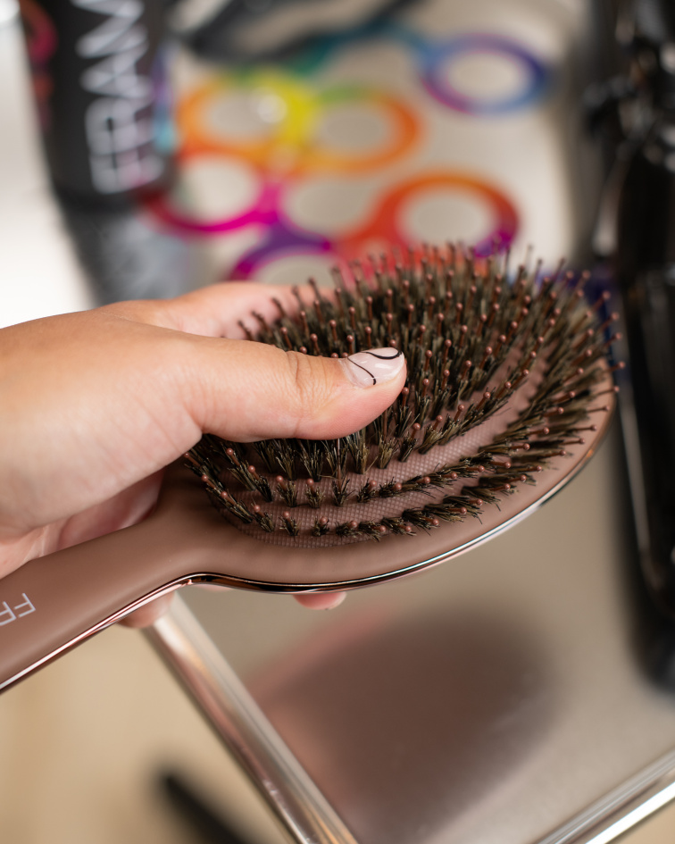 Framar kartáč Polish Brush – Chocolate