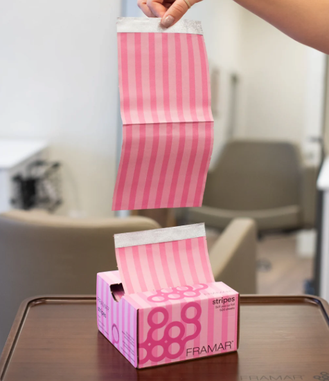 Framar Pop-up fólie Pink Stripes (12,7 x 28 cm) – 500 ks