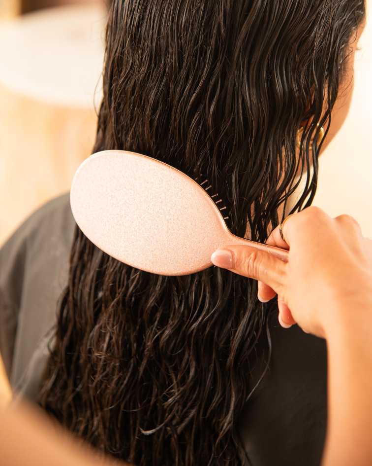 Kartáč na rozčesání - Rosé Glitter