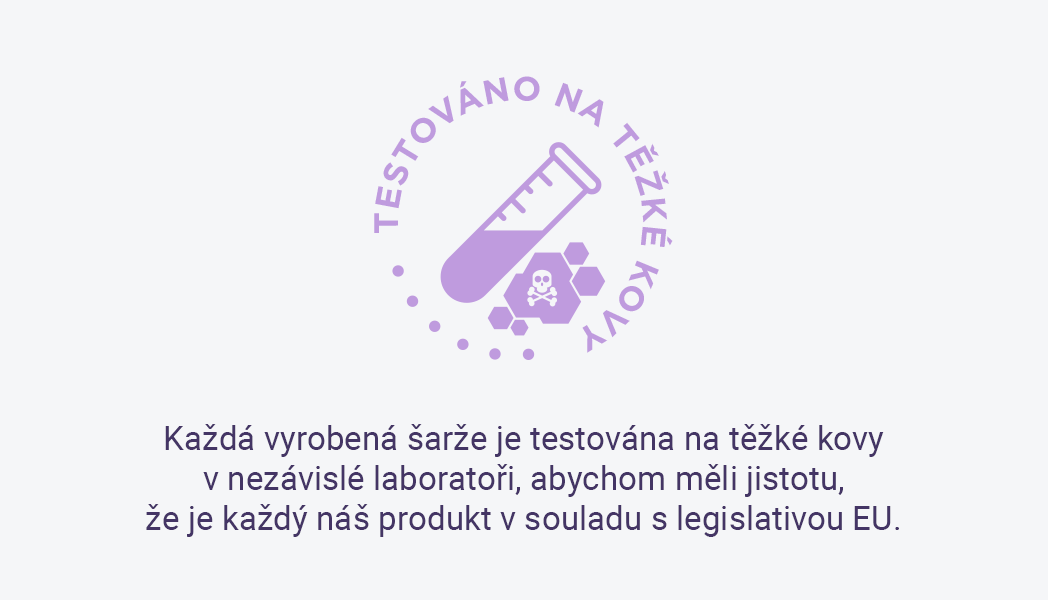 Testované na ťažké kovy v nezávislom laboratóriu.