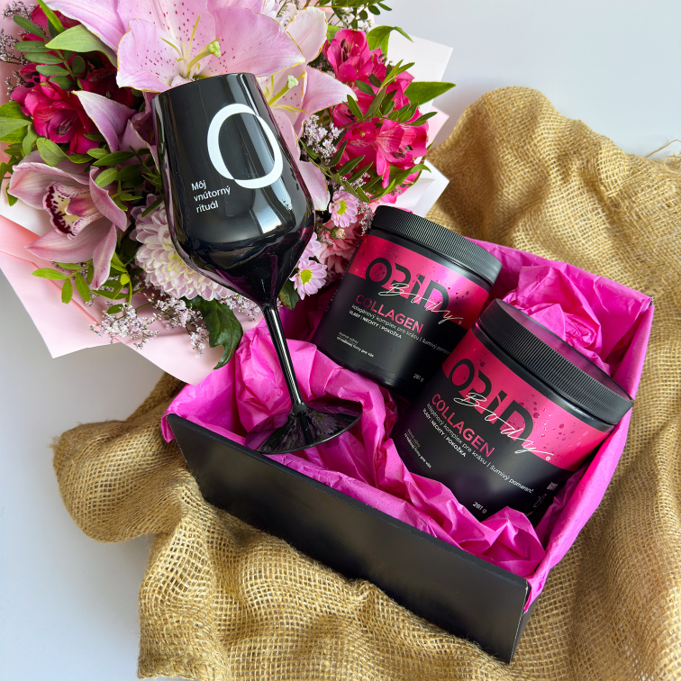 Dárek na Valentýn: 2x BEAUTY kolagen + pohár