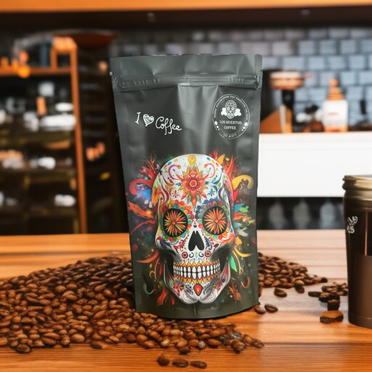 Dárkový set kávy Los Muertos a plecháčky Black edition