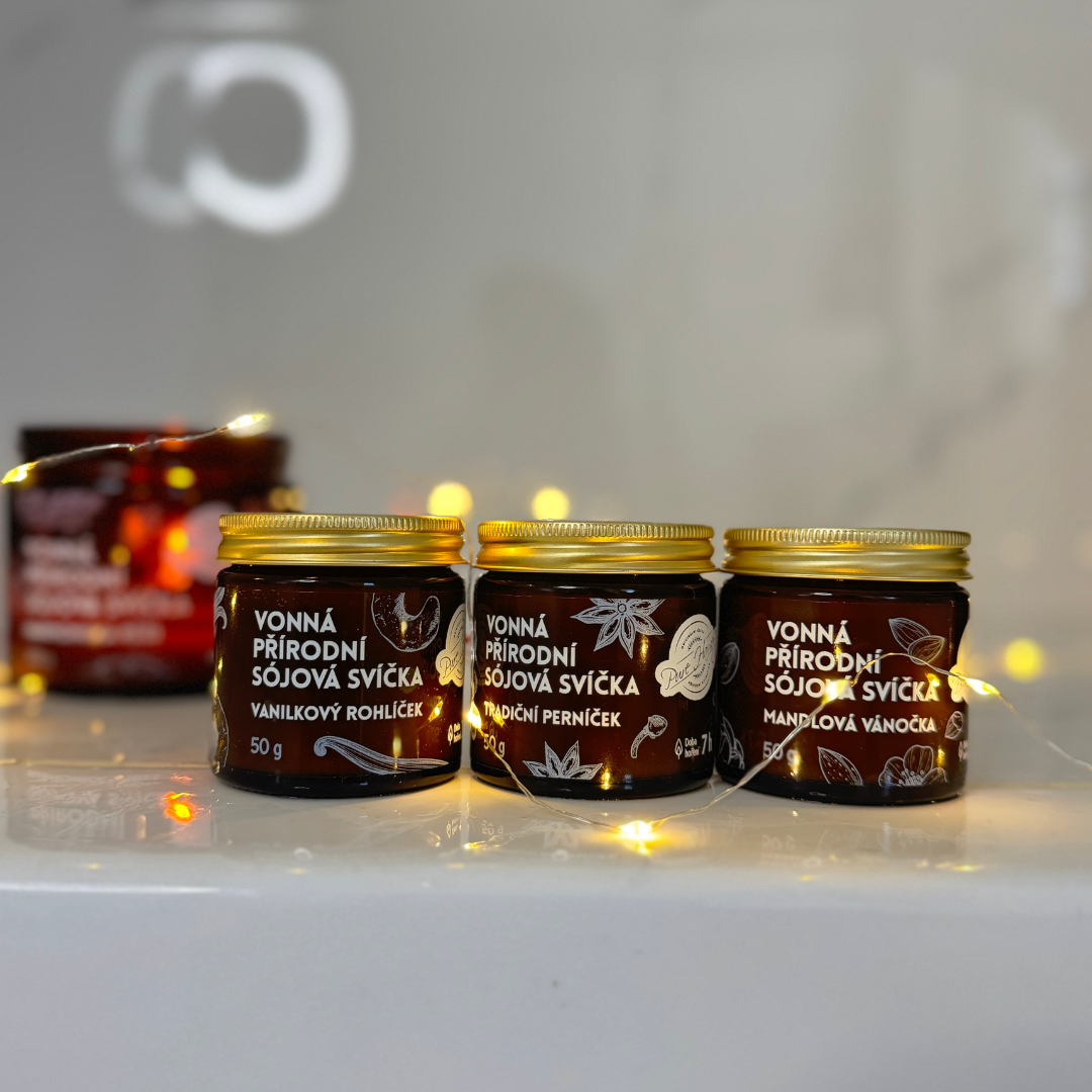 Dárková sada sojových svíček Kouzlo Vánoc