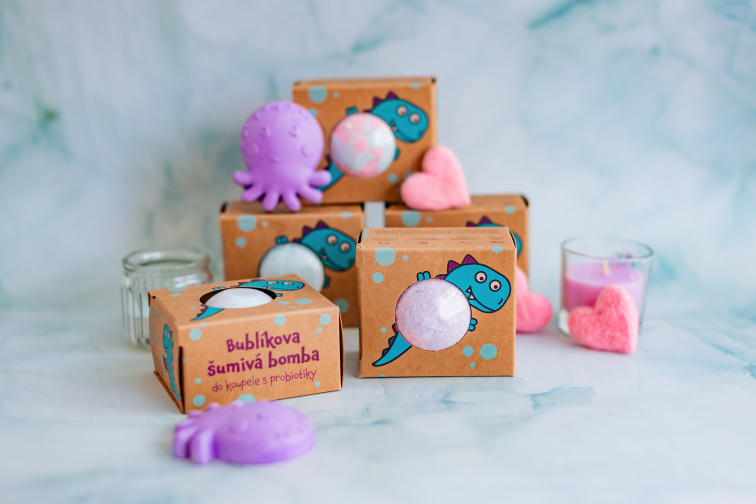 Bublíkova koupací pěna v prášku s probiotiky