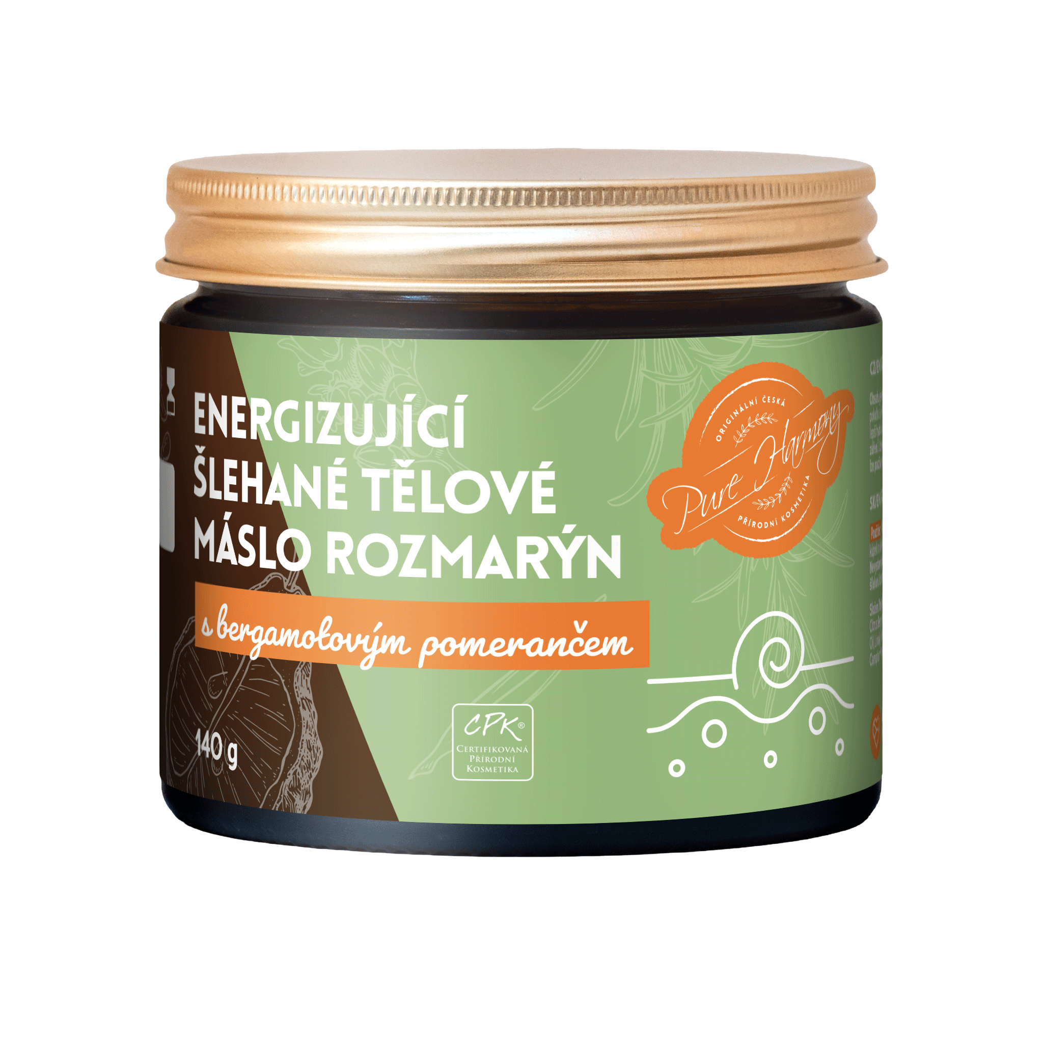 Harmonizující šlehané tělové máslo Růže s Vanilla Chai 140 g