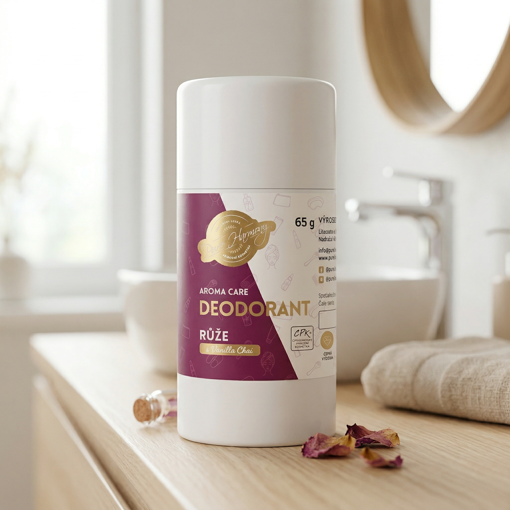 AROMA CARE deodorant Růže s Vanilla Chai 65 g