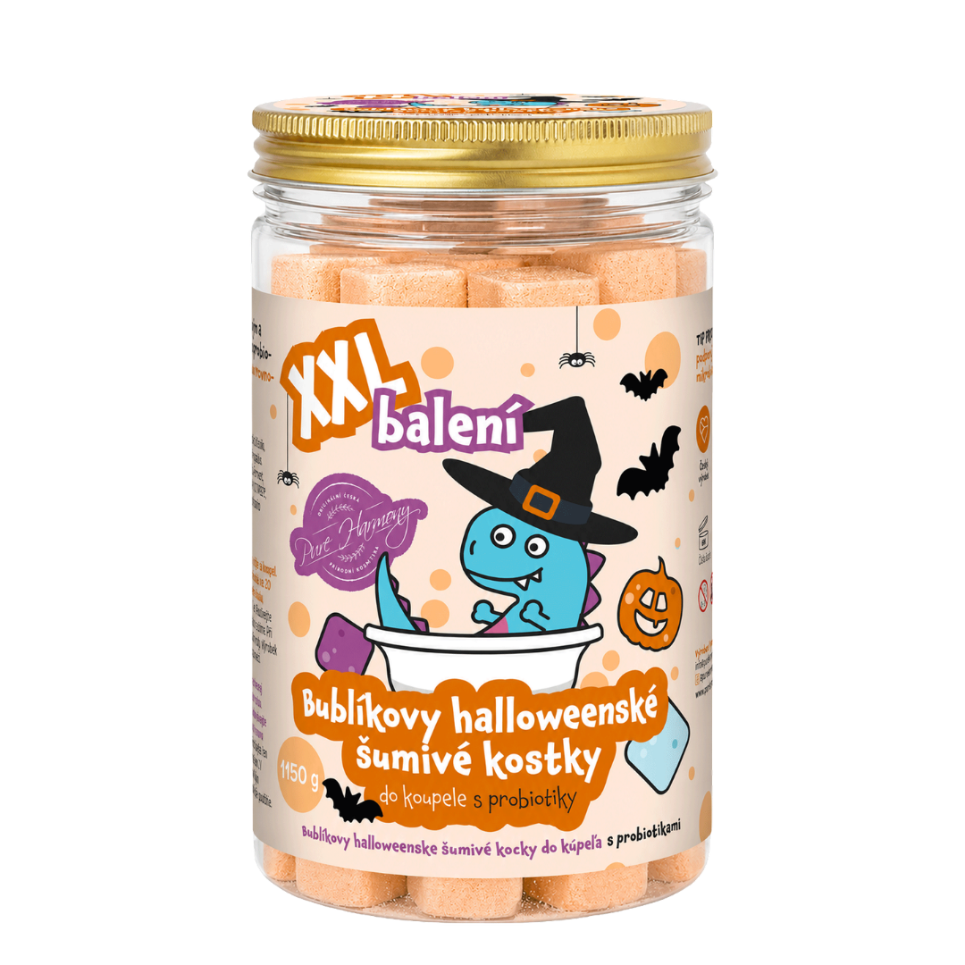 Bublíkova halloweenská koupací pěna v prášku s probiotiky 160 g
