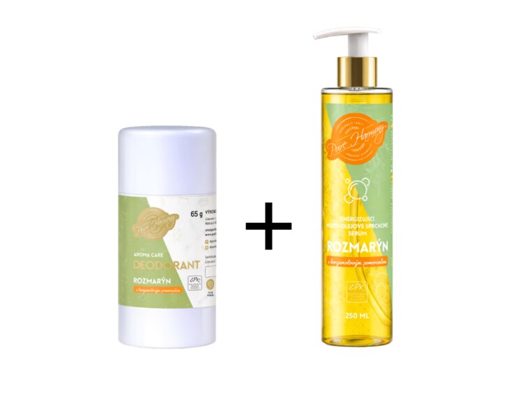 Výhodné duo - Multiolejové sprchové sérum a Přírodní deodorant