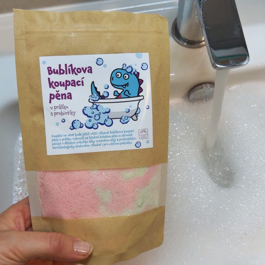 Bublíkova koupací pěna v prášku s probiotiky