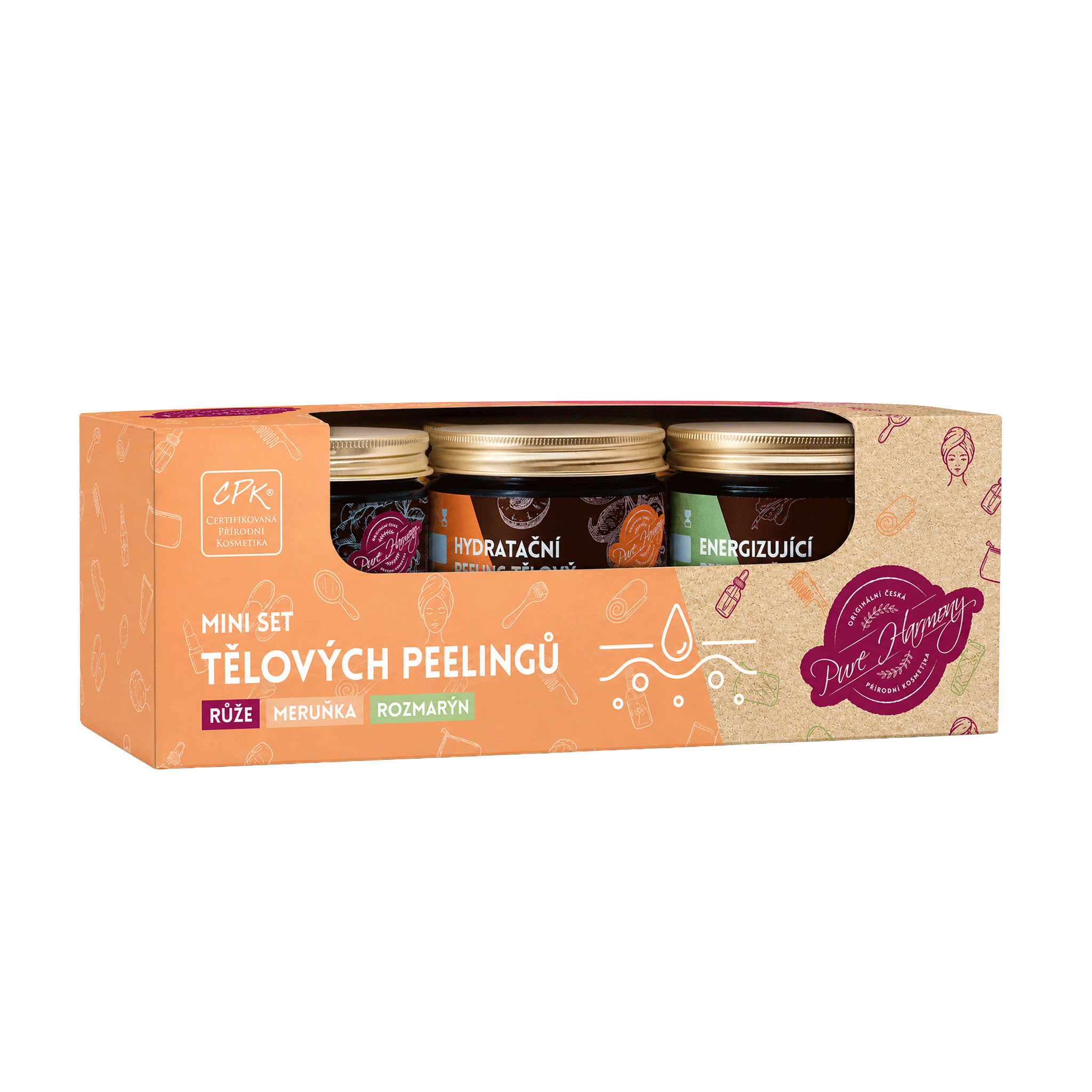 Harmonizující šlehané tělové máslo Růže s Vanilla Chai 140 g
