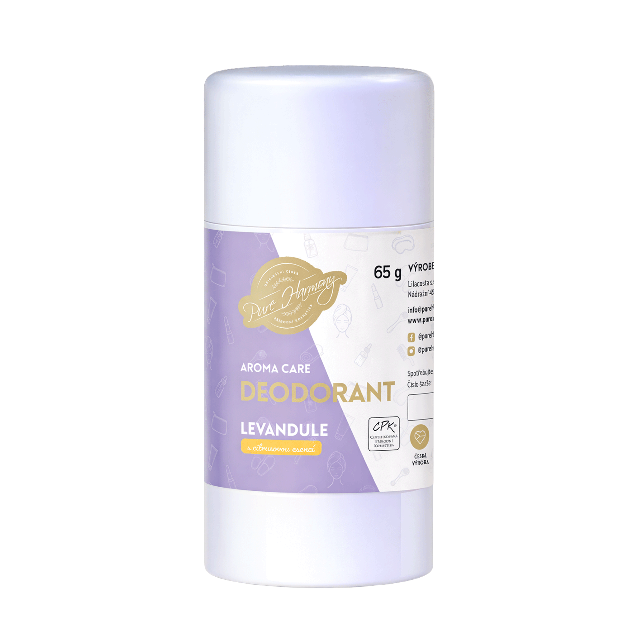 AROMA CARE deodorant Meruňka s levandulovou esencí 65 g