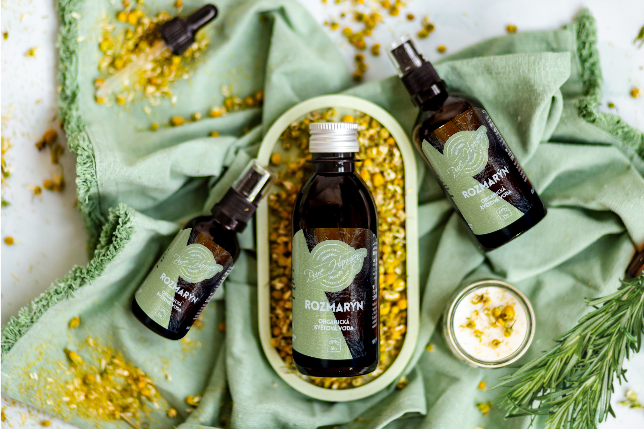 Tuhé přírodní mýdlo Rozmarýn 