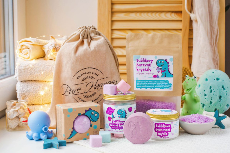 Bublíkova šumivá bomba do koupele s probiotiky 60 g