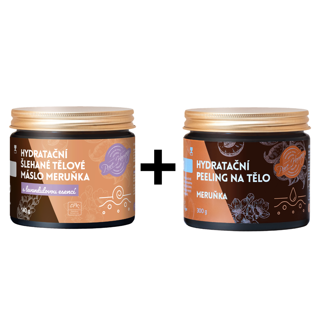 Výhodné duo pro hydrataci pokožky - Tělový peeling a Šlehané tělové máslo