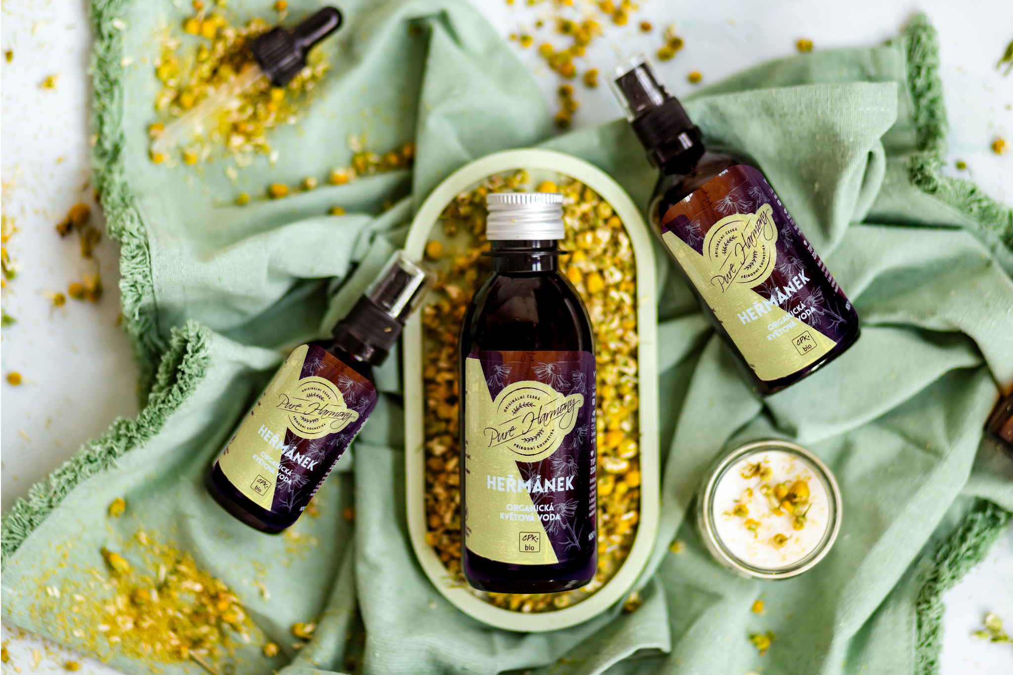 Šumivá bomba do koupele Heřmánek