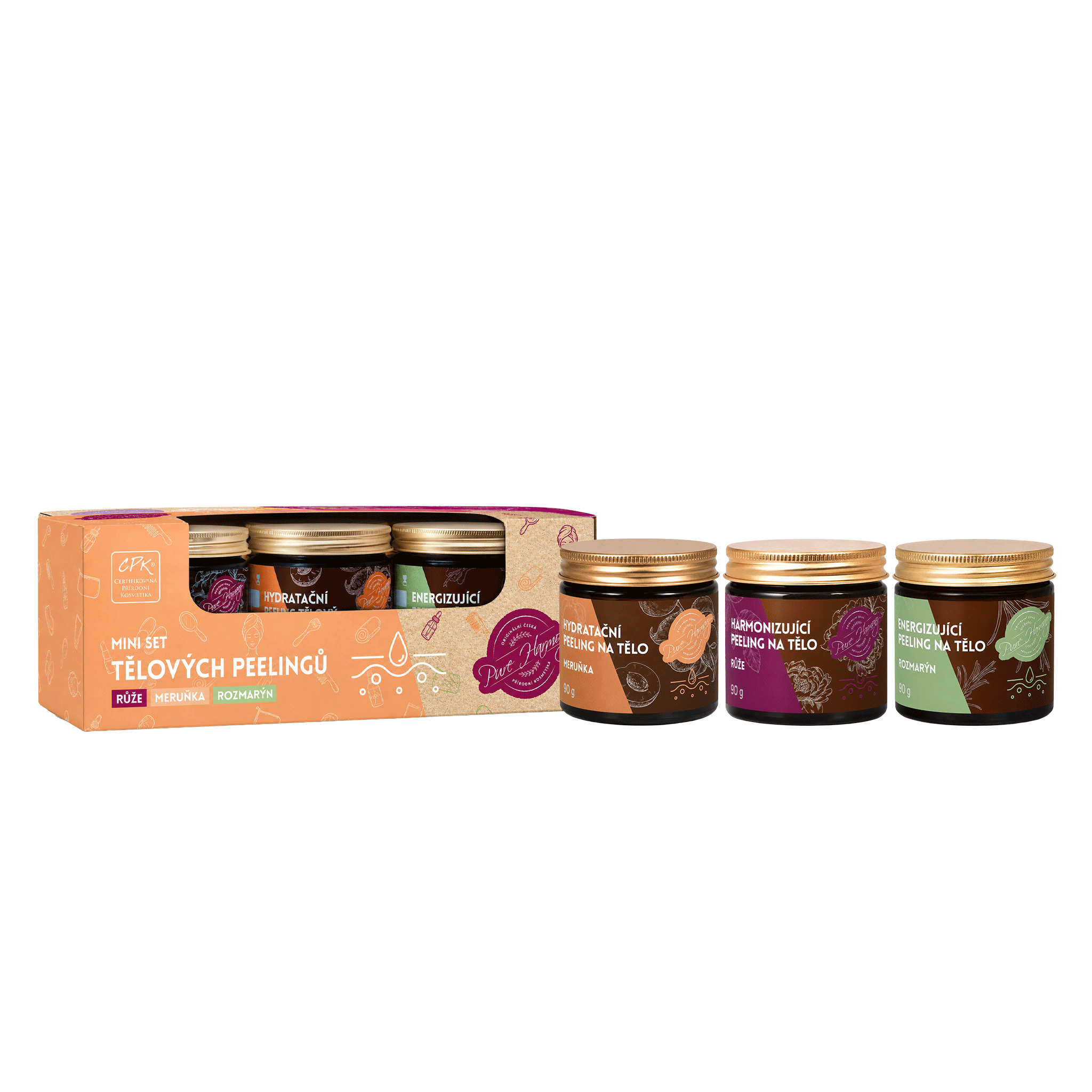 Hydratační peeling na tělo Meruňka 300 g