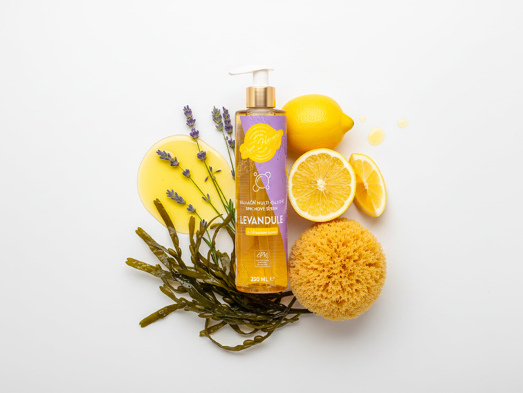 Relaxační multi-olejové sprchové sérum Levandule s citrusovou esencí 200 ml