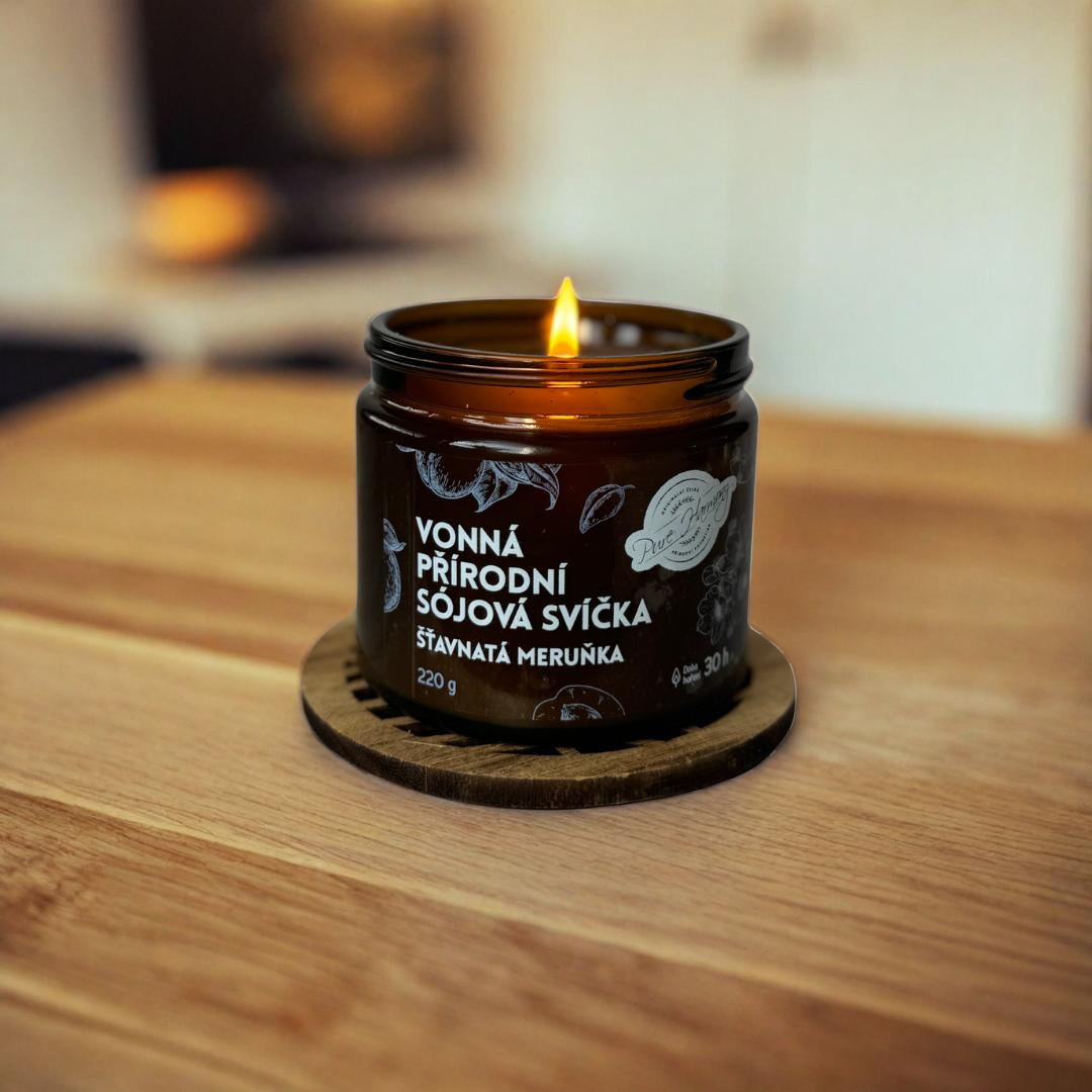 Přírodní vonná sójová svíčka Dýňové latté s Vanilla Chai 220 g
