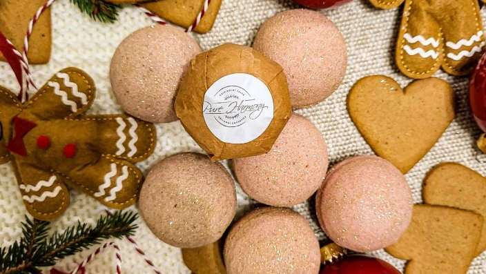 Šumivá bomba do koupele Perníček 