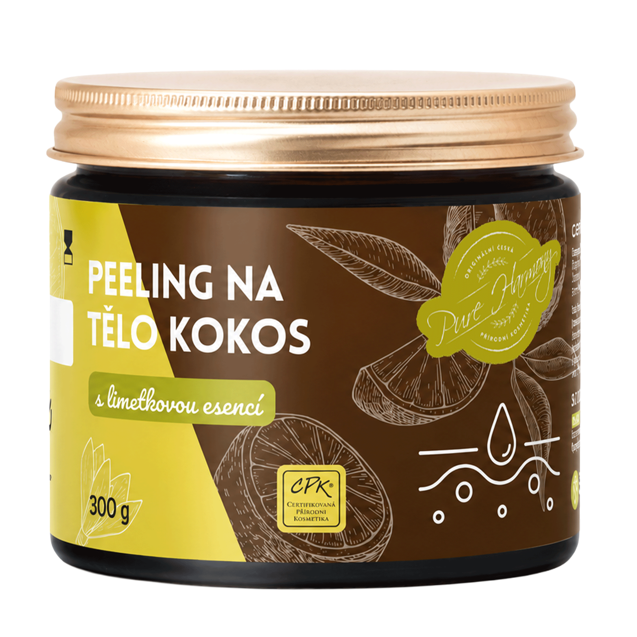 Peeling na tělo Kokos s limetkovou esencí 300 g