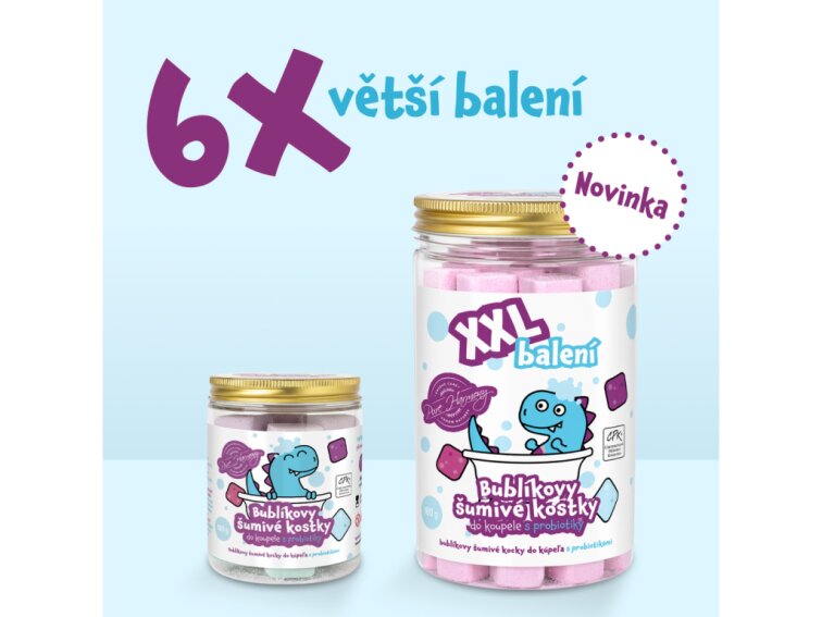 XXL Bublíkovy šumivé kostky 1150 g