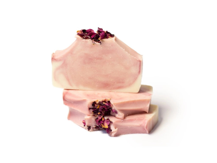 Tuhé přírodní mýdlo Růže
