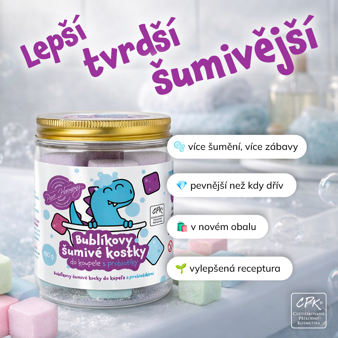 Bublíkova šumivá bomba do koupele s probiotiky 60 g