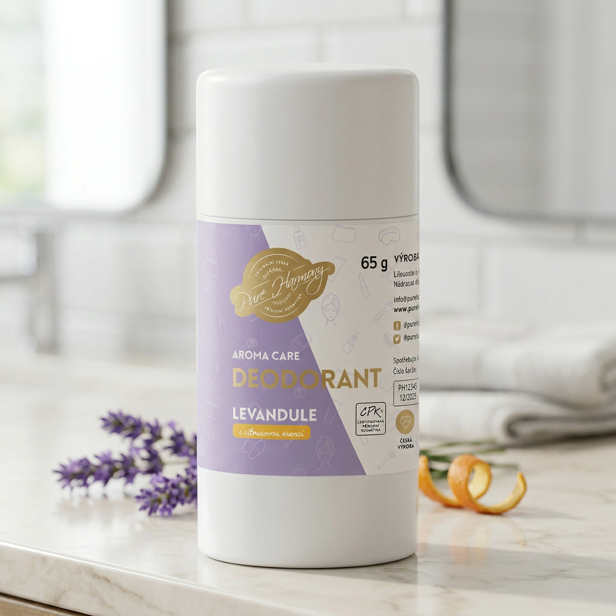 AROMA CARE deodorant Levandule s citrusovou esencí 65 g