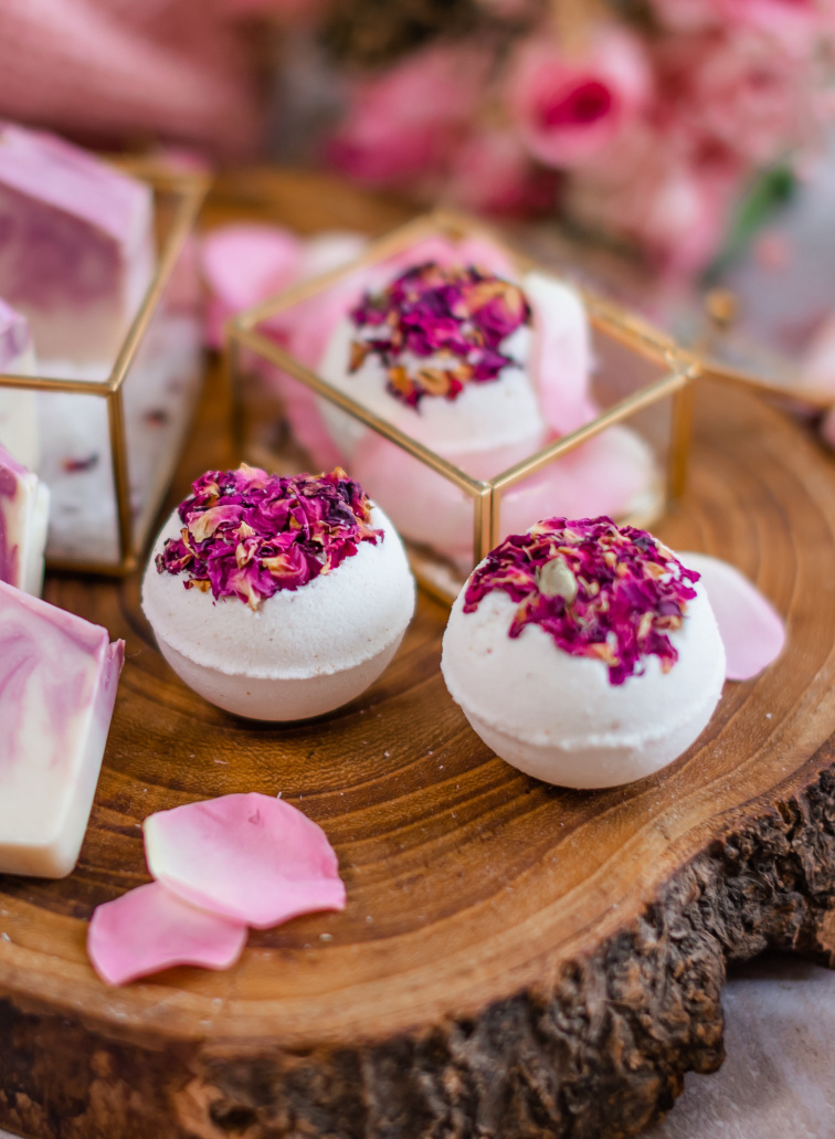 Dárková sada šumivých bomb Rozkvetlá zahrada