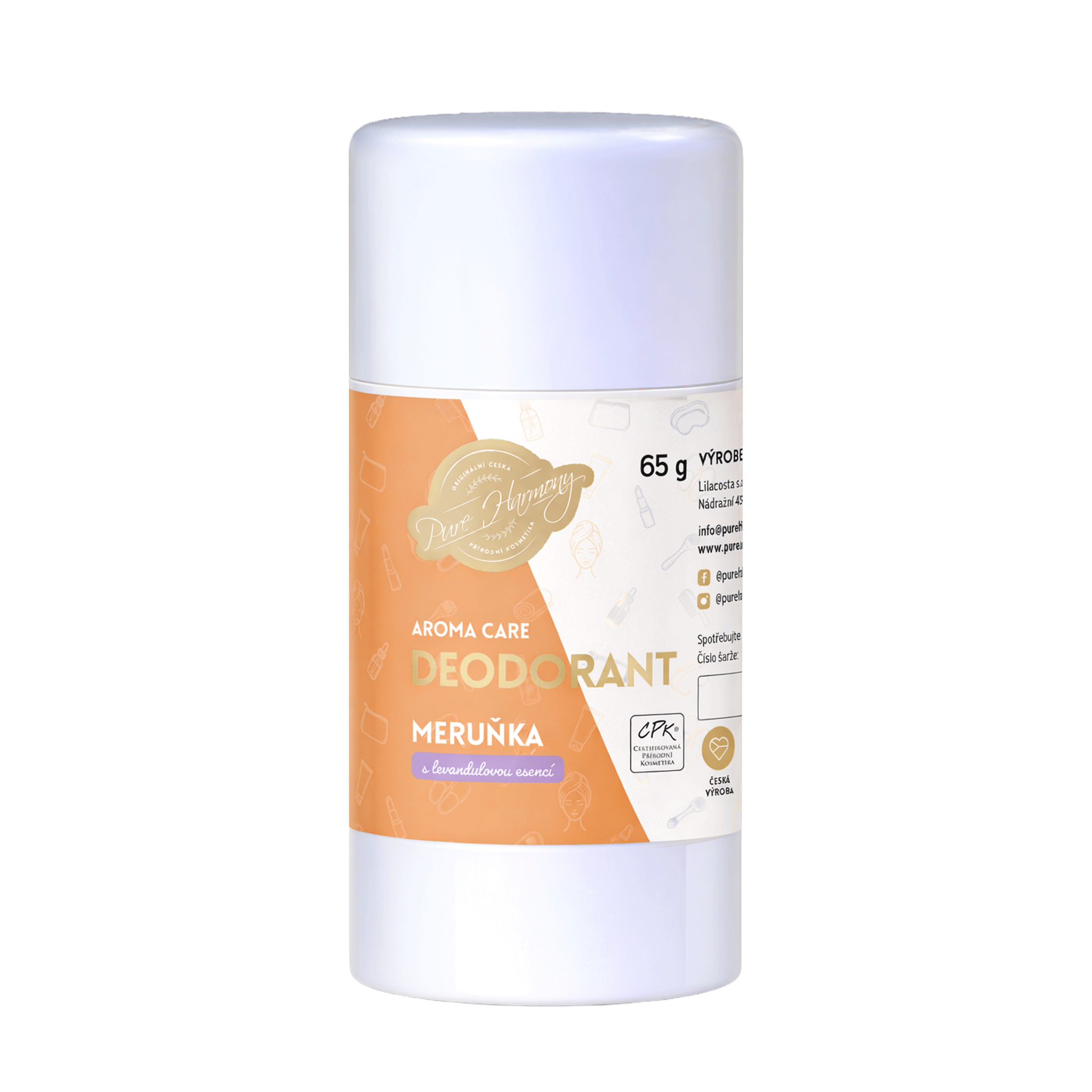 AROMA CARE deodorant Meruňka s levandulovou esencí 65 g