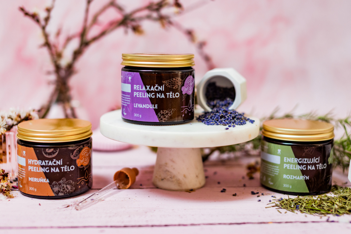 Mini set tělových peelingů