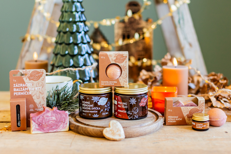 Tuhé přírodní mýdlo Perníček