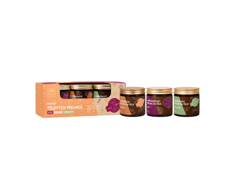 Mini set tělových peelingů